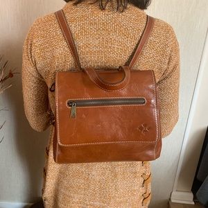 Patricia Nash Brown leather purse/backpack